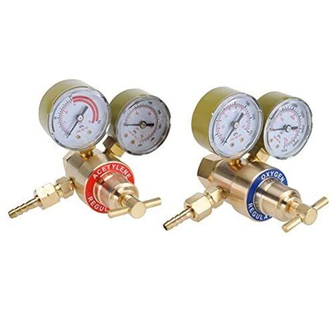 Solid Brass OXYGEN ACETYLENE Regulators For Welding Fit Gas Torch