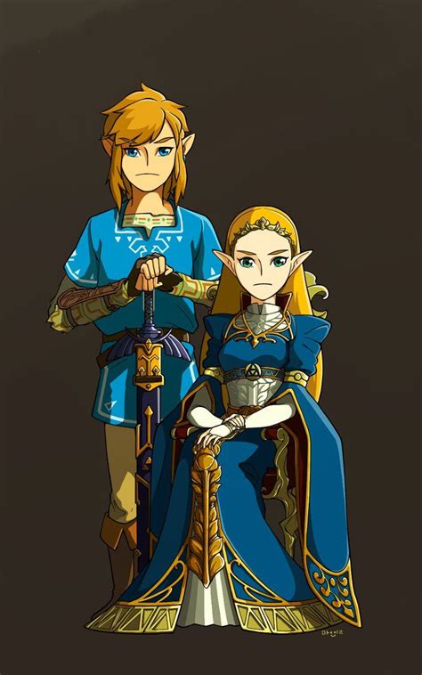 Loz Botw Princess And Her Knight By Mangbean1031 Legend Of Zelda