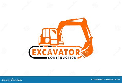 Excavator Construction Logo Design Excavator Logo Element Heavy