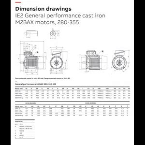 Jual Abb Cast Iron Motors Type M2BAX 355SMC4 FTM Foot Mounted 4 Poles