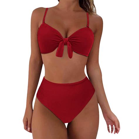 Cathalem Cute Bathing Suits For Women Women Trendy Bikini Set Two Piece