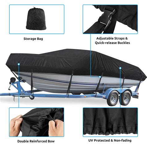 Boat Cover 17 19ft Waterproof Trailerable Boat Cover Mancro Heavy