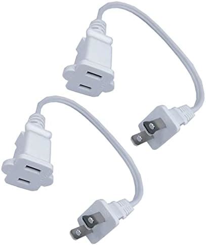 Amazon Short Extension Cord 1 Ft White Extension Cord 2 Prong 18