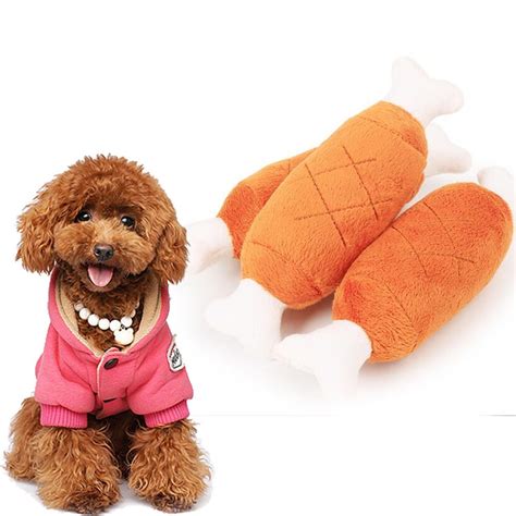 2021 Pet Dog Chicken Legs Plush Squeak Toys Interactive Attractive