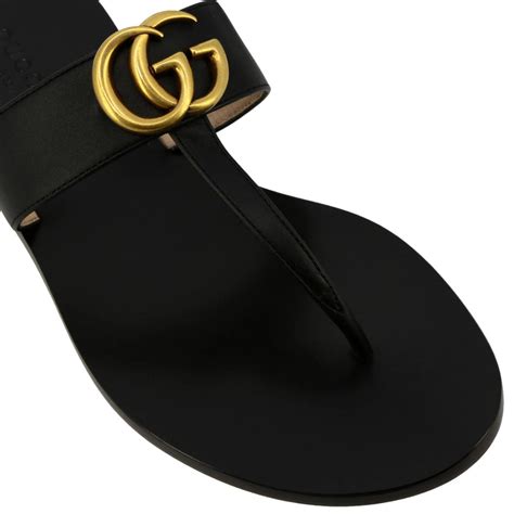 Gucci Shoes Women Flat Sandals Gucci Women Black Flat Sandals