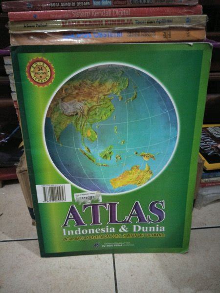 Jual ORIGINAL BEKAS ATLAS INDONESIA DUNIA UNTUK SEKOLAH DASAR MI DAN