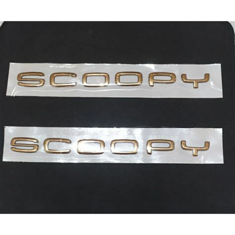 Jual Emblem Logo Timbul Scoopy K F Original Tulisan Logo Honda Scoopy