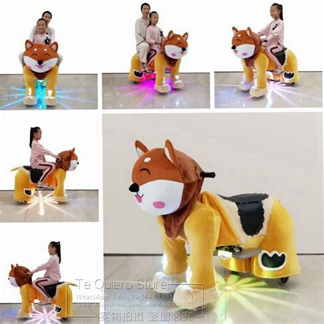 Kids Like Ride On Animal Toy RC Stuffed Animal Pony Ride Plush Walking ...