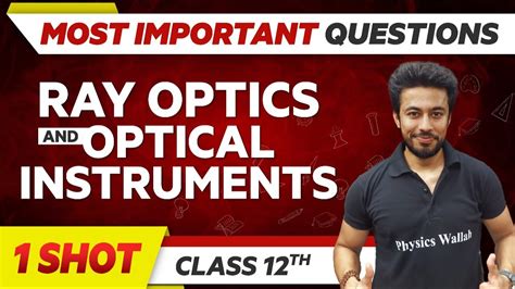 Ray Optics And Optical Instruments Most Important Questions In 1 Shot