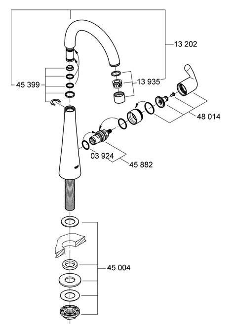 Visualizing the Inner Workings of a Grohe Ladylux Faucet: A Parts