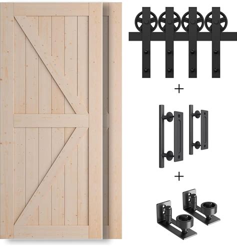 Amazon Smartstandard Double Sliding Barn Door With Hardware