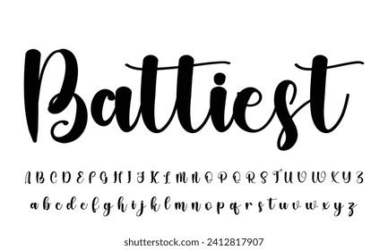 Signature Font Calligraphy Logotype Script Brush Stock Vector (Royalty ...