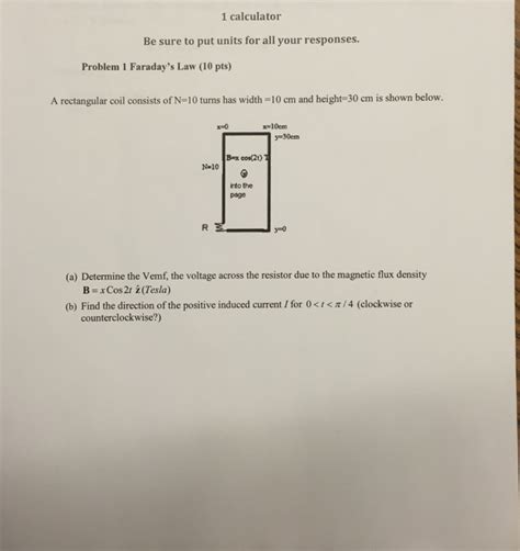 Solved A Rectangular Coil Consists Of N Turns Has Width Chegg