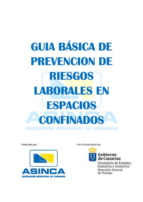 Gu A B Sica De Prevenci N De Riesgos Laborales En