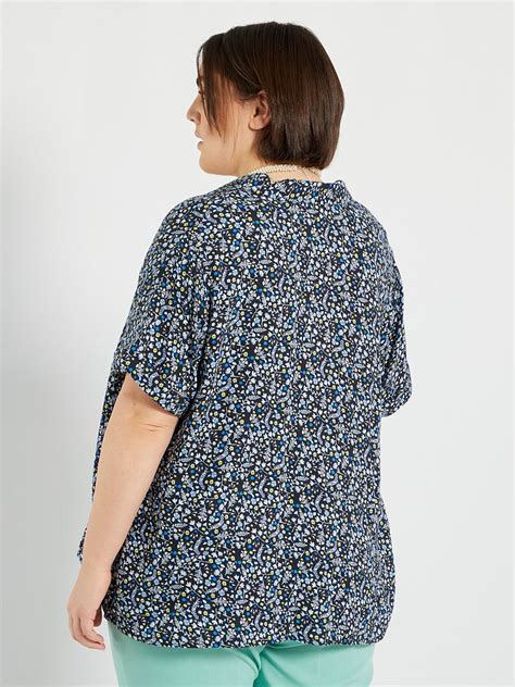 Blusa Con Estampado De Flores AZUL Kiabi 18 00