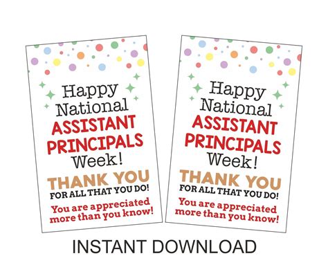 National Assistant Principals Week T Tag Printable Assistant Principal T Assistant