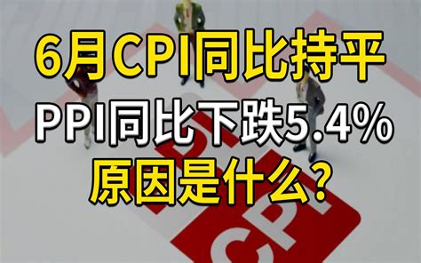 6月cpi同比持平，ppi同比下降54，具体原因分析 星话大白 星话大白 哔哩哔哩视频