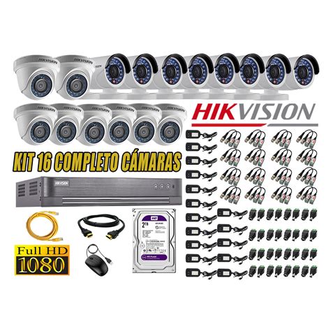 Ripley HIKVISION CÁMARAS DE SEGURIDAD KIT 16 FULL HD 1080P DISCO