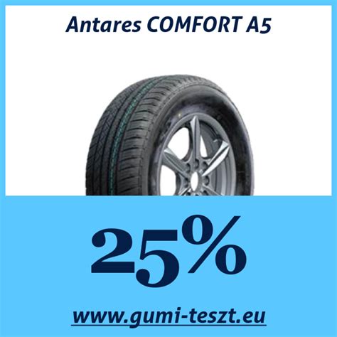 Antares COMFORT A5: 25 %, 1 értékelés | Gumi-teszt.eu