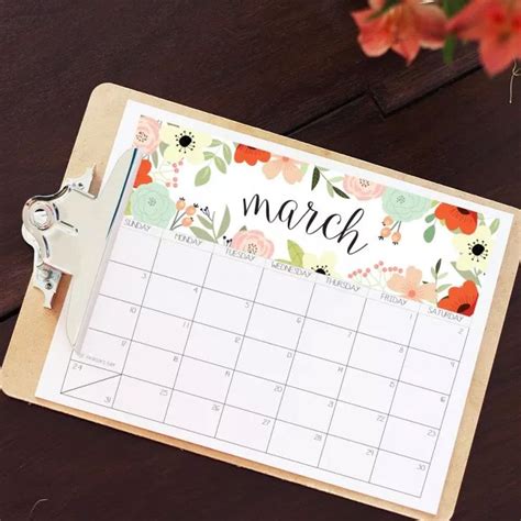 10 Stylish Free, Printable Calendars for 2019