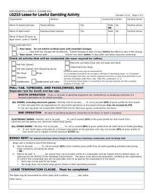 Fillable Online Gcb State Mn Lg Form Fax Email Print Pdffiller