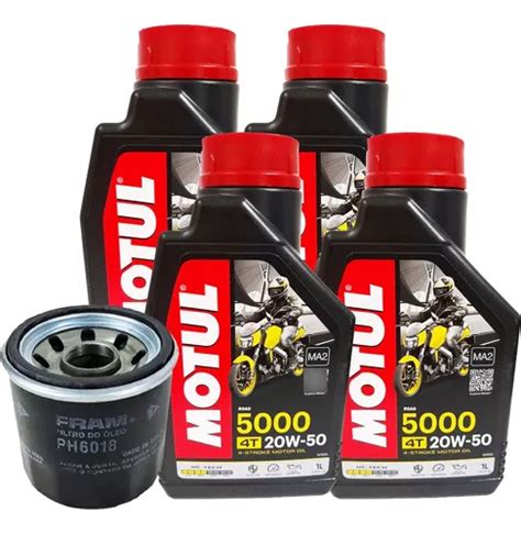 Troca De Oleo Suzuki Gsx Motul W Filtro Ph