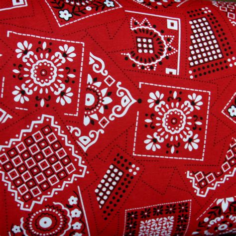 Red Bandana Cotton Knit Fabric – The Fabric Fairy