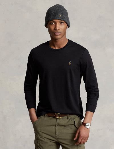 Polo Ralph Lauren Custom Slim Fit Soft Cotton T Shirt Polo Black