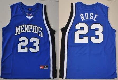 Memphis Tigers #23 Derrick Rose Blue Jersey on sale,for Cheap,wholesale ...