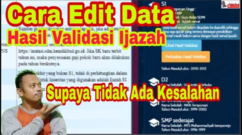 Cara Memperbaiki Hasil Verval Ijazah Di Info GTK Untuk Seleksi PPPK