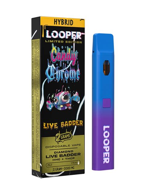 Candy Chrome Looper Limited Edition Diamond Live Badder Hhc Thc P