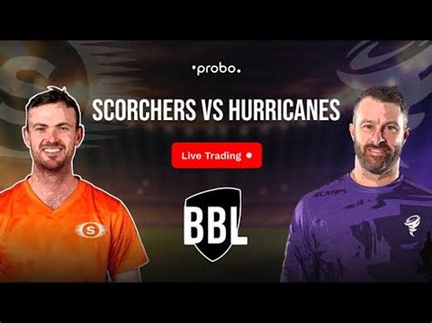 Perth Scorchers Vs Hobart Hurricanes Big Bash League Cricket Live