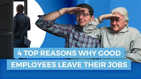 4 Top Reasons Why Good Employees Leave Their Jobs Youtube