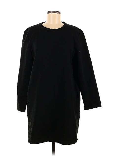 Zara Solid Black Casual Dress Size M 49 Off ThredUp