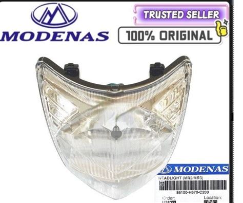 Original Modenas Mr Mr Head Lamp Head Light Lampu Depan Lazada