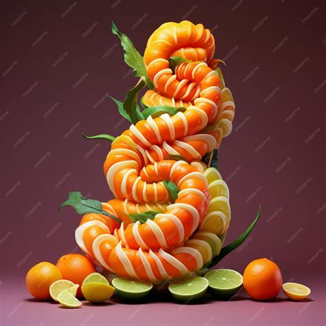 Premium Photo | Fruit carving fruit