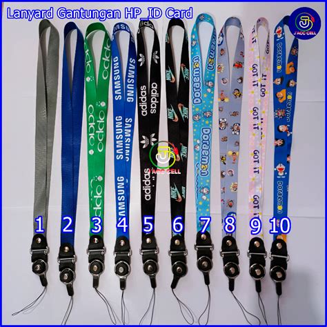 Jual LANYARD Tali Gantungan HP Handphone Kunci Kartu ID Card Name Tag