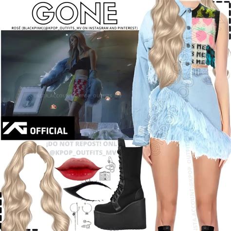 ROSÉ (BLACKPINK) -GONE_MV INSPIRED OUTFIT 6/6 (@KPOP_OUTFITS_MV ON ...