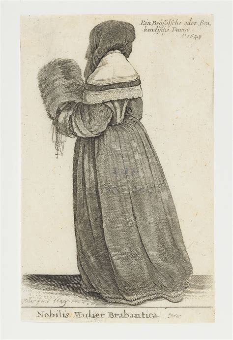 Wenceslaus Hollar Brabant Noblewoman Nobilis Mulier Brabantica