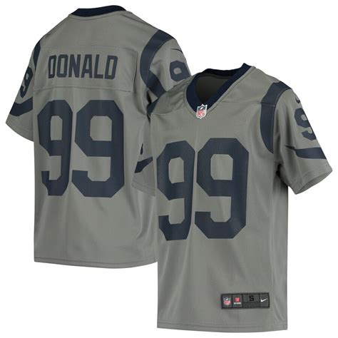 Aaron Donald Los Angeles Rams Nike Youth Inverted Game Jersey - Gray ...