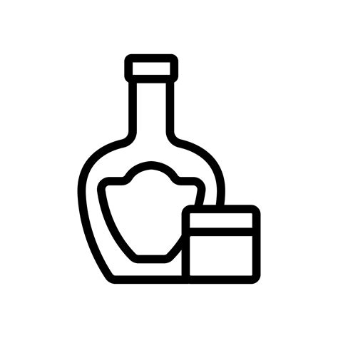 Cognac Bottle Glass Icon Vector Outline Illustration 10145880 Vector