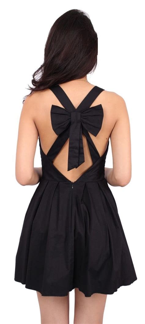 Love The Bow Black Bow Dress Bow Back Dresses Fashion