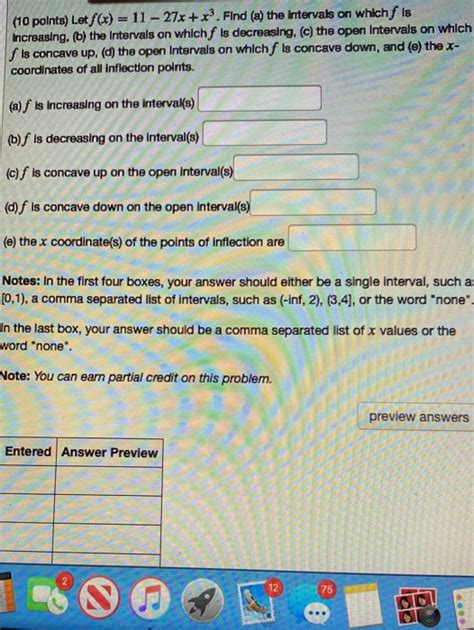 Solved 10 Points Letf X 11 27x X Find A The Chegg