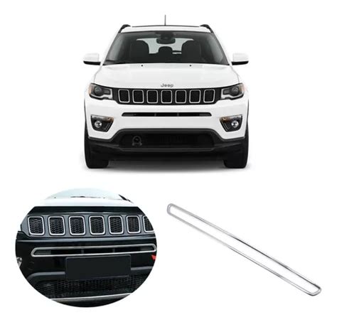 Moldura Aplique Friso Frontal Grade Cromado Jeep Compass Parcelamento