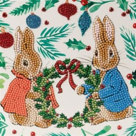 Craft Buddy Cck Prbt Peter Flopsy Mit Weihnachtskranz Modellp