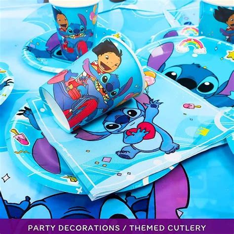 vaisselle de fête d anniversaire lilo stitch okgo net