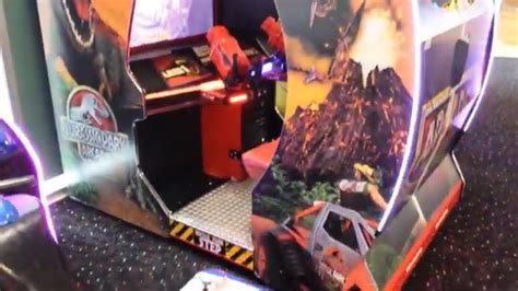 Jurassic Park Arcade A Look Inside And Game Play 2015 Cabinet Youtube