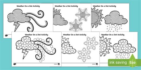 Weather Do A Dot Activity Twinkl L Enseignant A Fait