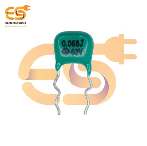 Buy F V Polyester Film Capacitor Pack Of At Electronic Spices