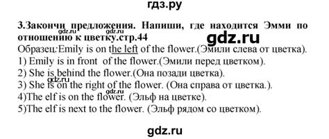 ГДЗ страница 44 английский язык 4 класс рабочая тетрадь Rainbow ...